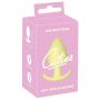 Korek analny Cuties żółty silikonowy 6,5 cm - 7