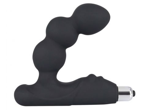 Masażer prostaty Rebel z wibracją czarny 14 cm - 2