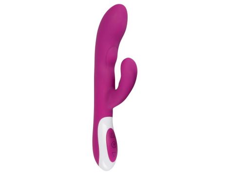 Wibrator króliczek Javida Heating Vibe fioletowy USB 22 cm - 3