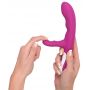 Wibrator króliczek Javida Heating Vibe fioletowy USB 22 cm - 6