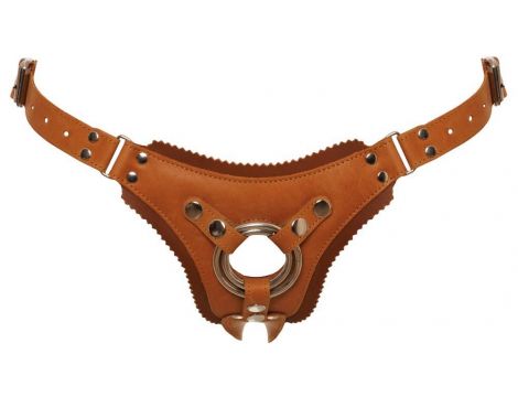 Leather StrapOn natural 2XL - 6