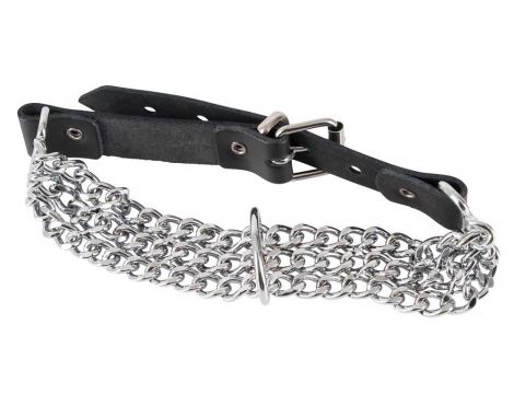 Leder Halsfessel Kette - 3