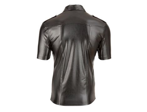 Imitat. Leather Men's Shirt XL - 7
