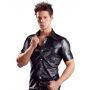 Imitat. Leather Men's Shirt2XL - 4