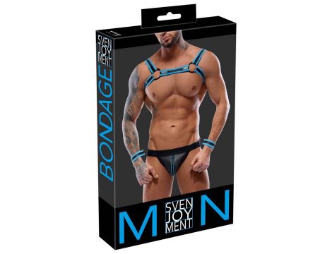 Men's Jock set black/blue L - 7