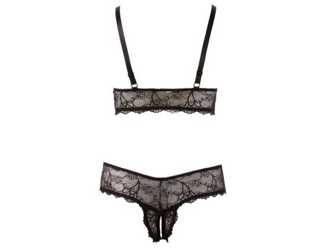 Bra and String black 4XL - 6