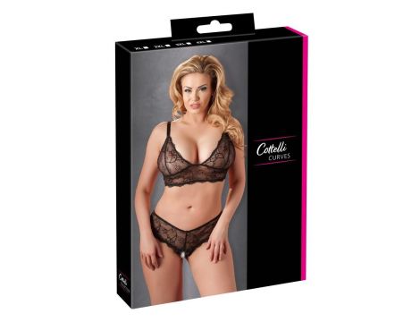 Bra and String black 4XL - 7
