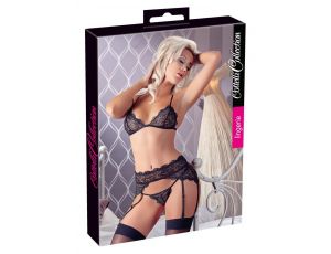 Lace Suspender Set L