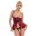 Shelf Bra Set red 80B/M