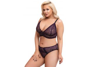 Bra Set purple 3XL