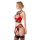 Shelf Bra Set red 75B/S