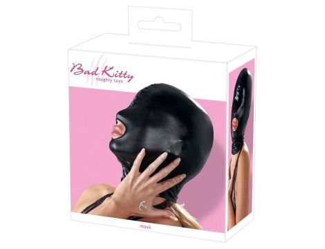Maska BDSM Bad Kitty czarna poliester - 6