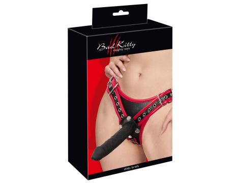 Strap on Bad Kitty z trzema dildo silikonowymi S/M - 7