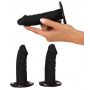 Strap on Bad Kitty z trzema dildo silikonowymi S/M - 4