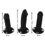 Strap on Bad Kitty z trzema dildo silikonowymi S/M - 9