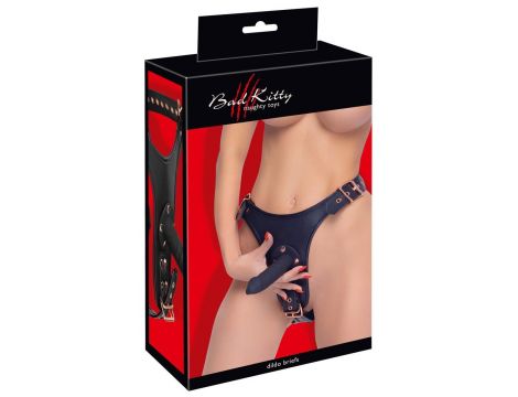 Strap on Bad Kitty 3D z trzema dildos S/M - 6