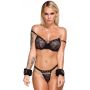 BK Handcuffs Velvet black - 3