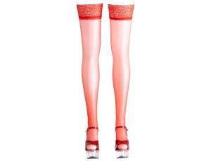 Hold-up Stockings red 5