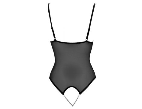 Body erotyczne ouvert z perłami Cottelli LINGERIE M - 7