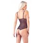 Body erotyczne ouvert z perłami Cottelli LINGERIE M - 5