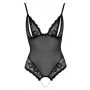 Body erotyczne ouvert z perłami Cottelli LINGERIE M - 7