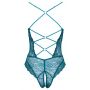 Body ouvert koronka Cottelli LINGERIE benzynowy M - 9