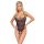 Body koronkowe Cottelli LINGERIE czarne z pierścieniami L
