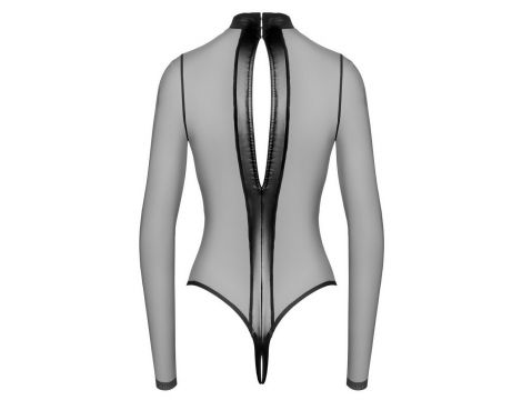 Body erotyczne transparentne Noir Cross M - 8