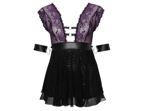 Babydoll bondage Cottelli BONDAGE liliowy 2XL - 3