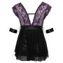 Babydoll bondage Cottelli BONDAGE liliowy 2XL - 8