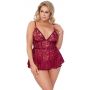 Babydoll red 2XL - 2