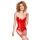 Vinyl Corset red L