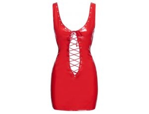 Vinyl Dress red S