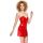 Vinyl Dress red L