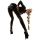 Latex Catsuit black L