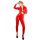Latex Catsuit red S