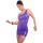 Latex Mini Dress purple M