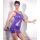 Latex Mini Dress purple 2XL