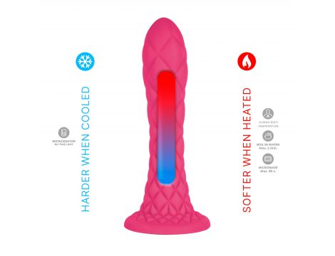 Dildo termoreaktywne Dreamy Silexd Fantasy Line różowe 18 cm - 7