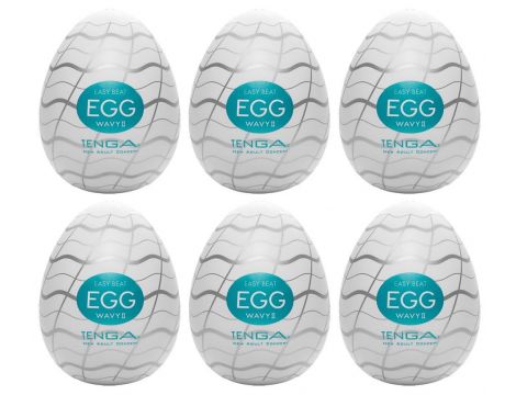 Tenga Egg Wavy II Pack of 6 - 5
