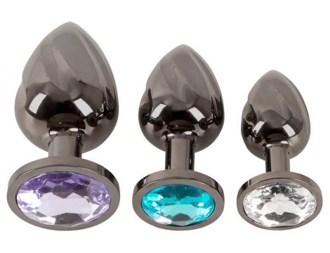 ANOS Metal Butt Plug Set Diamo