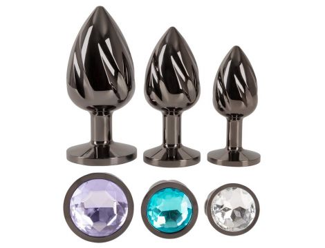 ANOS Metal Butt Plug Set Diamo - 4