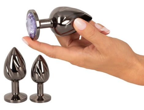 ANOS Metal Butt Plug Set Diamo - 3