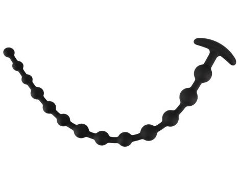 Black Velvets Anal Beads Silic - 4
