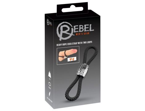 Rebel Heavy Rope Cock Strap 2L - 6