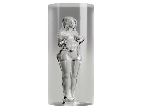 Masturbator Stroker tunelowy przezroczysty 14 cm - 5