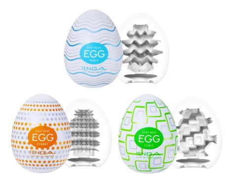 Masturbator Tenga Egg Standard zestaw 3 szt 7 cm