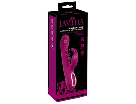 Wibrator króliczek Javida 2F squirt silikonowy USB 22,5 cm - 8