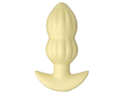 Plug wibrujący Cuties żółty silikonowy 7 trybów USB 8 cm - 2