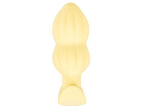 Plug wibrujący Cuties żółty silikonowy 7 trybów USB 8 cm